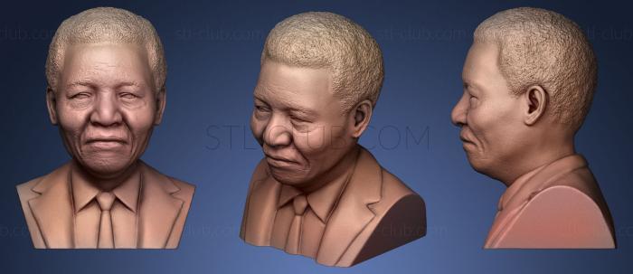 3D мадэль Нельсон Мандела (STL)